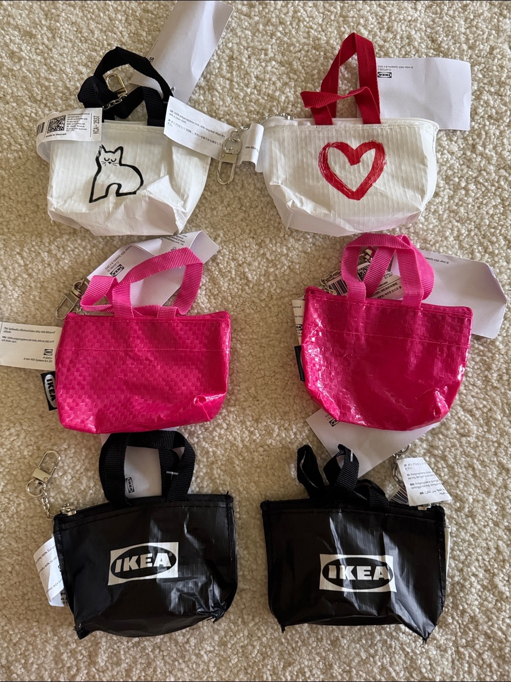 NWT Knolig IKEA mini pouches